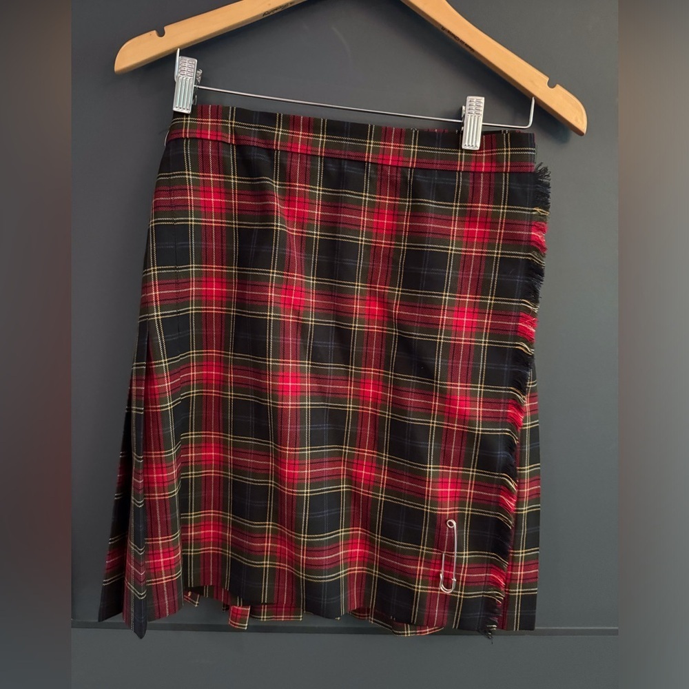 Jones New York Wool Plaid Skirt